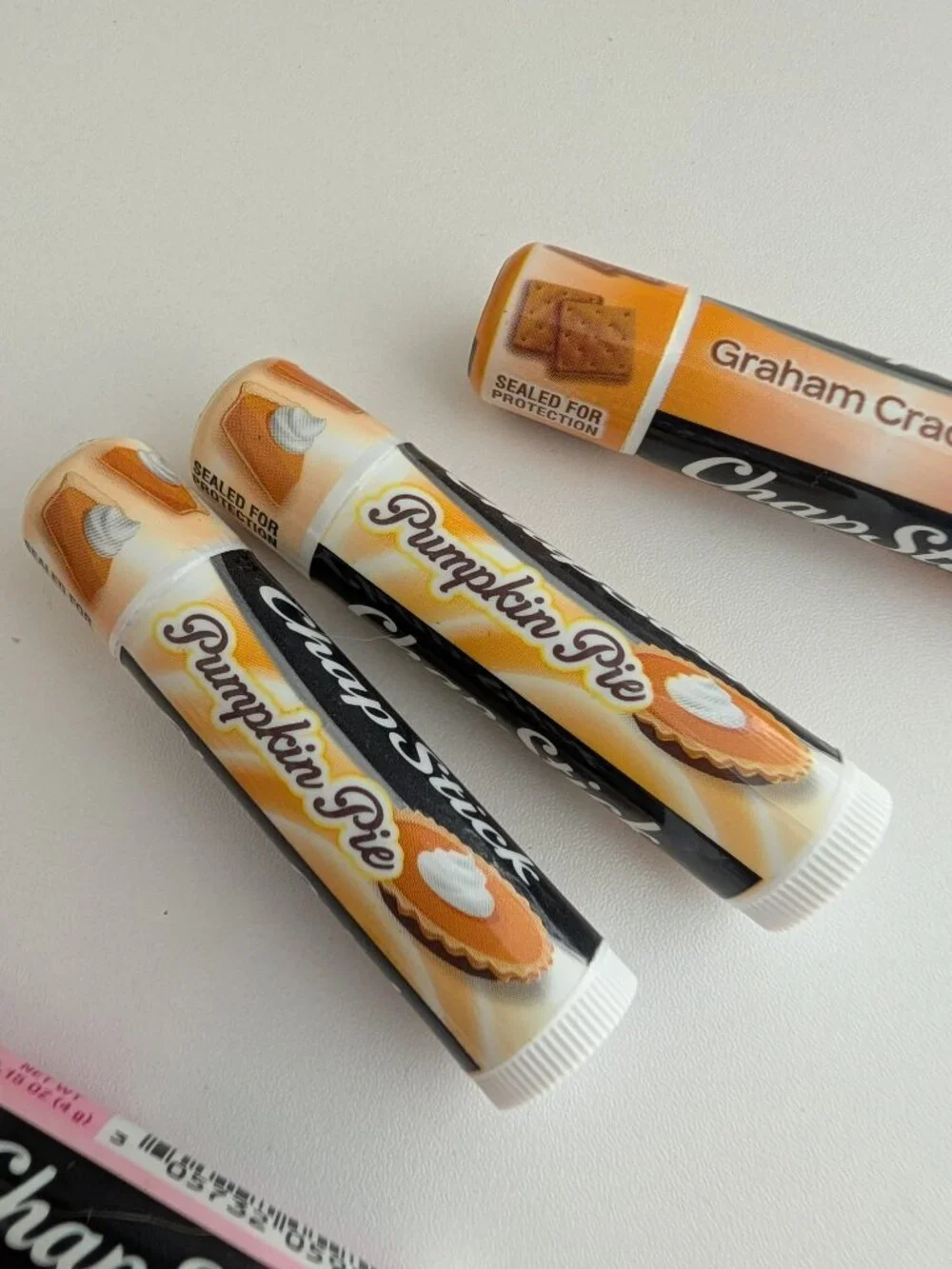 Chapstick Lip Balm Lip Smackers Lot Cotton Candy Pumpkin Pie Graham Cracker New